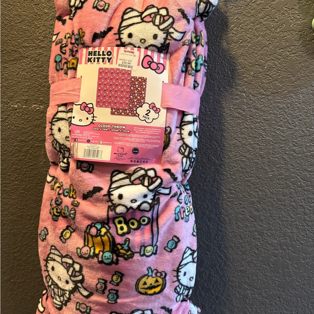Hello Kitty Halloween 2 pack Blankets